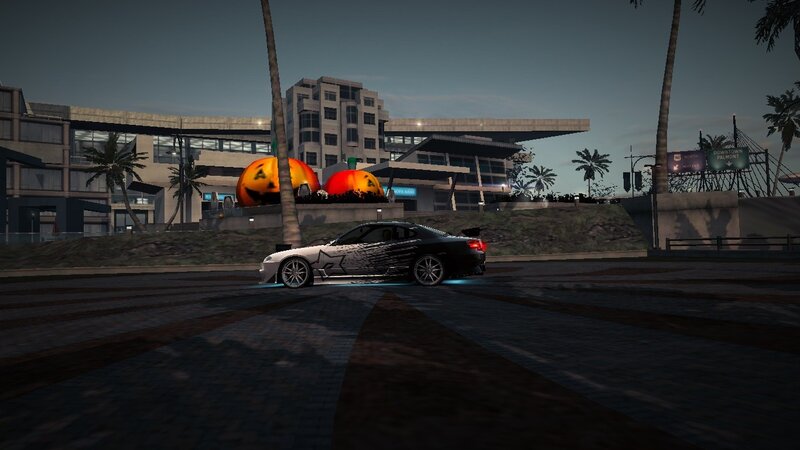 Drifting Car on Street