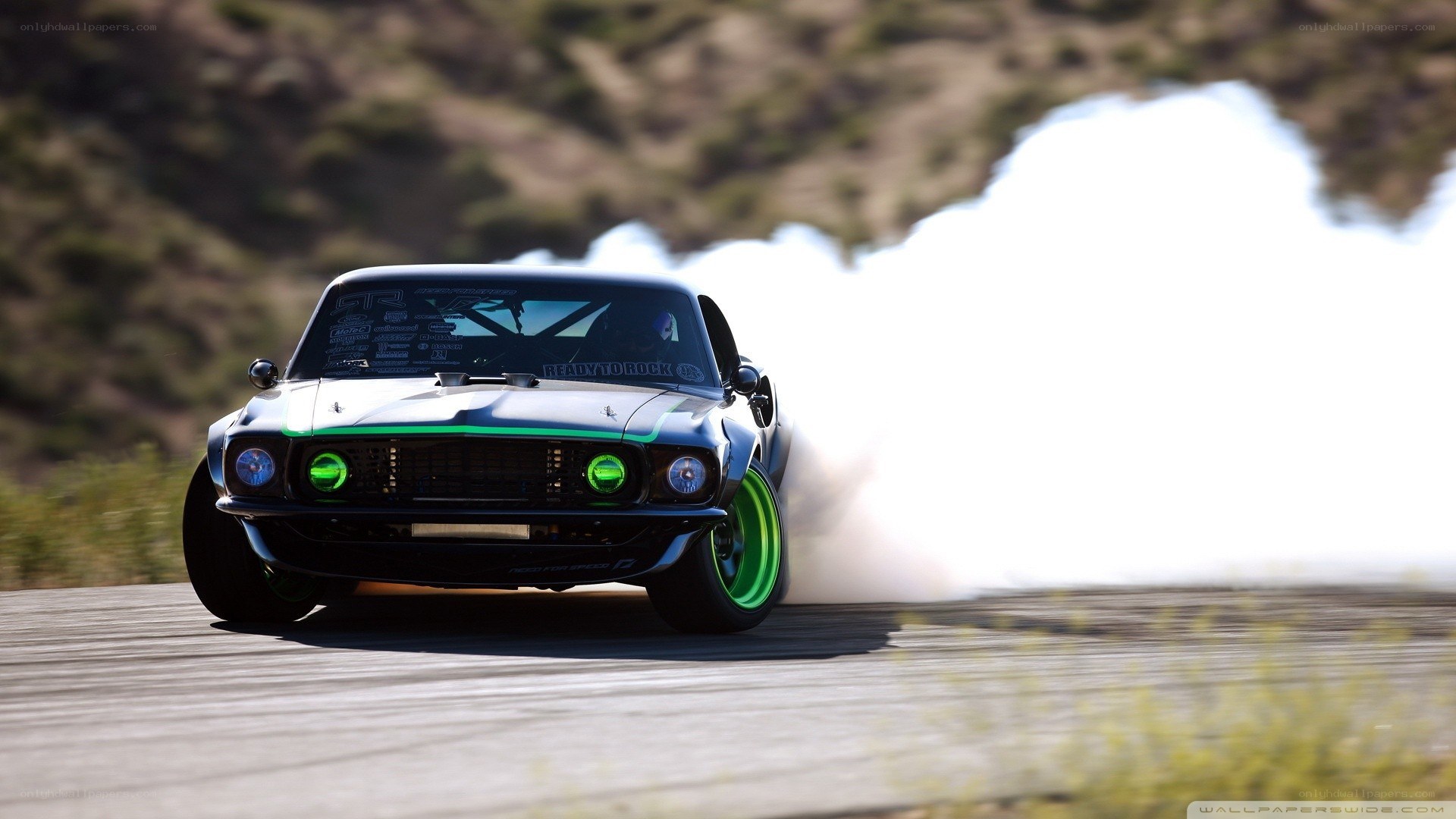 drifting car on track