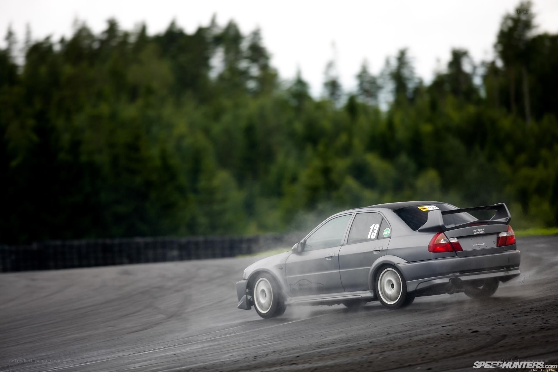 drifting car on track