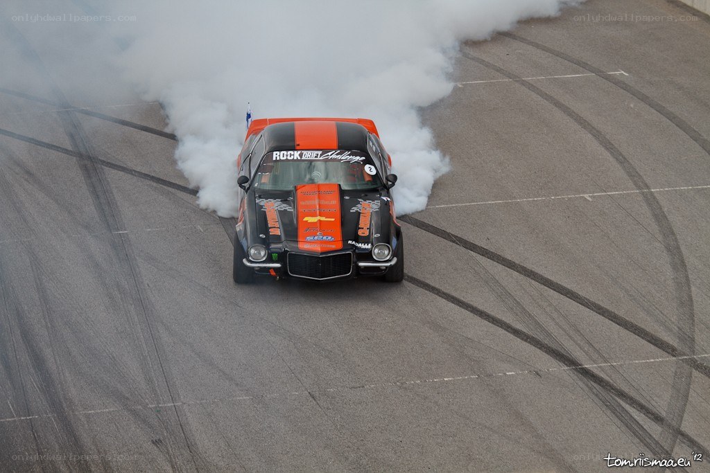 Drifting car on track