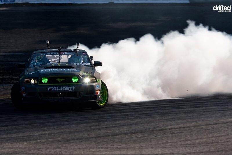drifting car on track