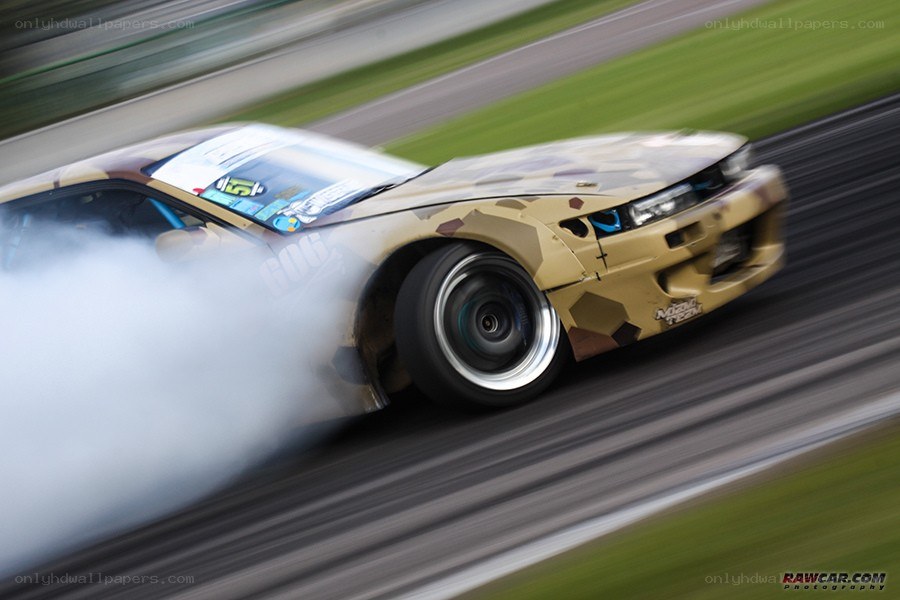 drifting car on track
