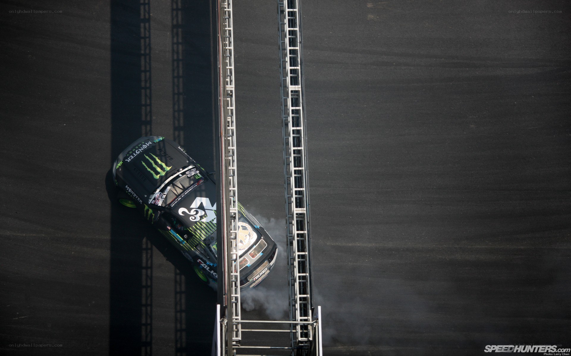 Drifting car on track