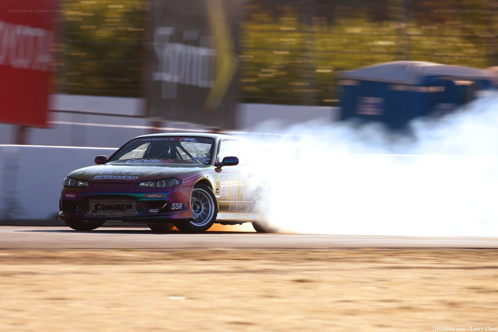 Drifting car on track