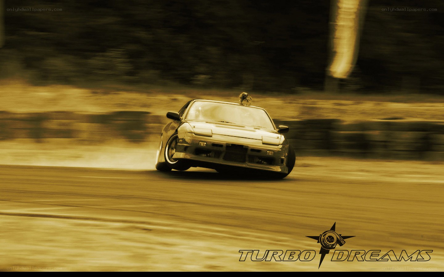 drifting car on track