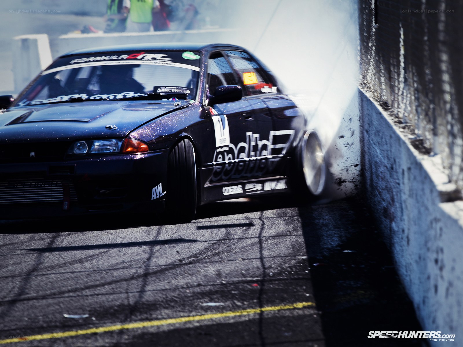 drifting car on track