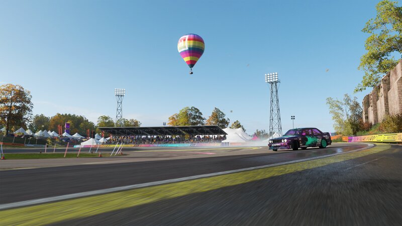 Drifting Car on Track — Purple