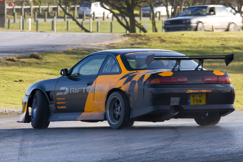 drifting car on track