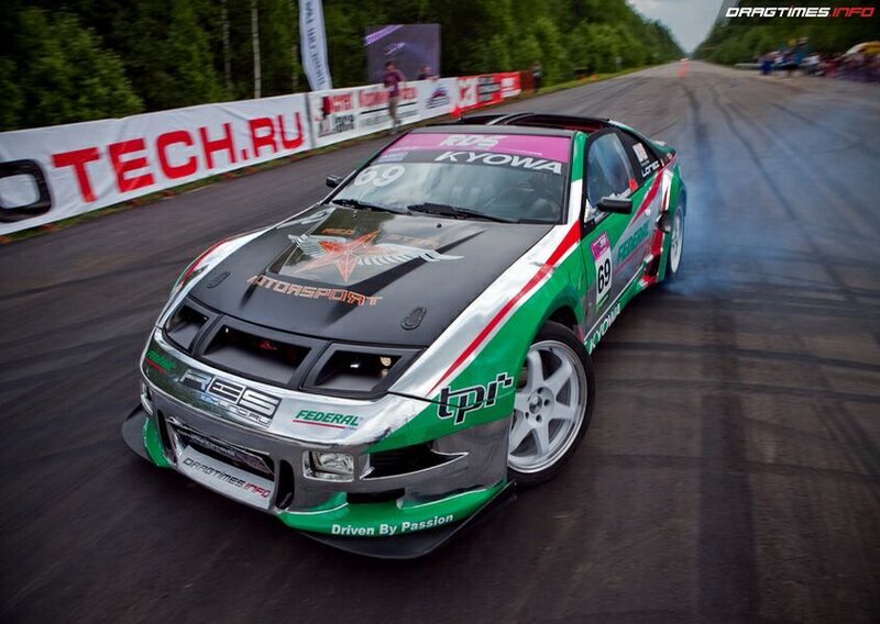 Drifting Race Car — Green, Dynamic