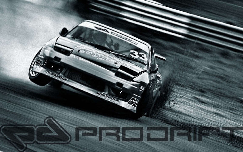 drifting race car in action