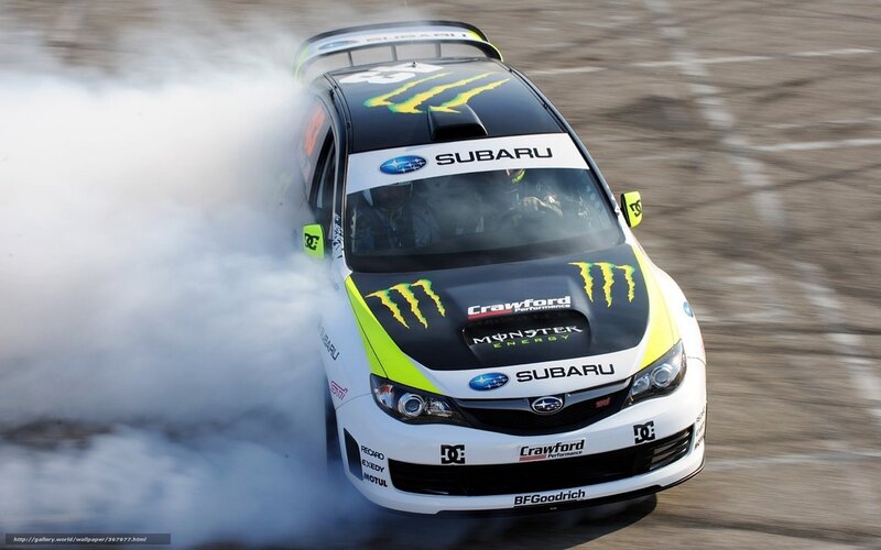 Drifting Race Car — White, Dynamic, Photograph, Smoke