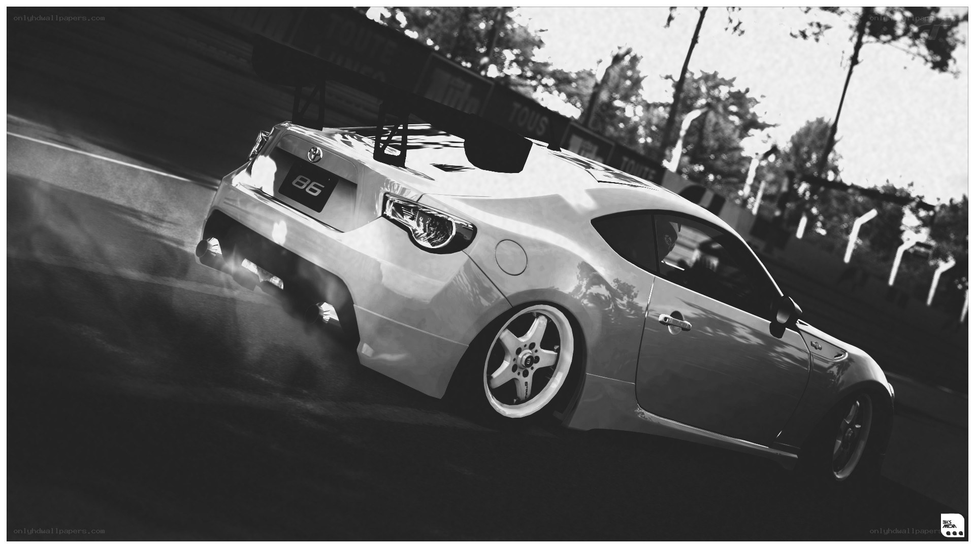 drifting sports car