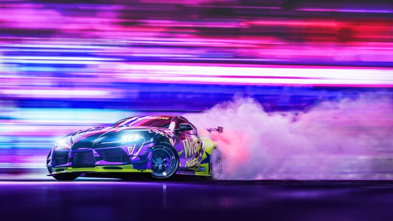 Drifting Sports Car — Purple