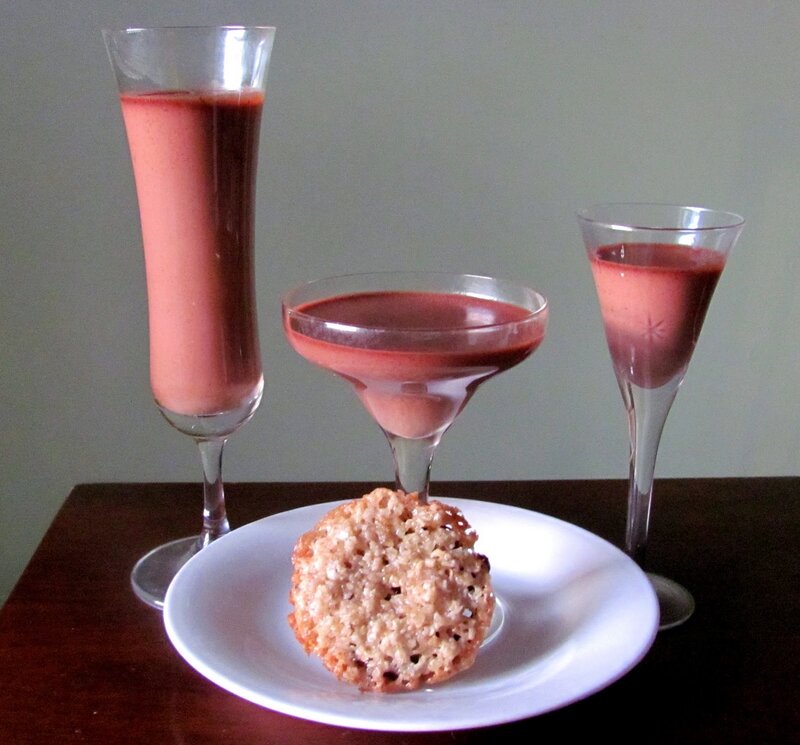 Drinks and Cookie on Table