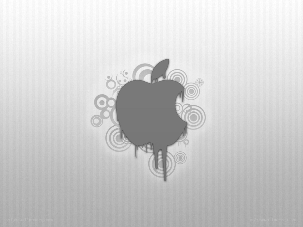 dripping apple logo design