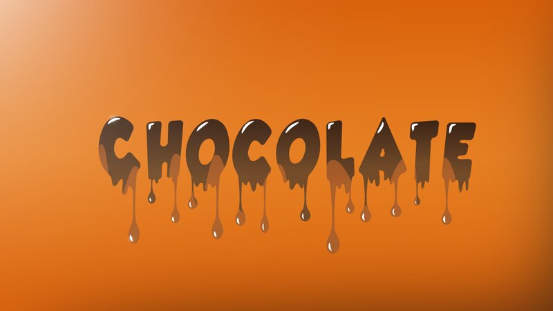 Dripping Chocolate Text