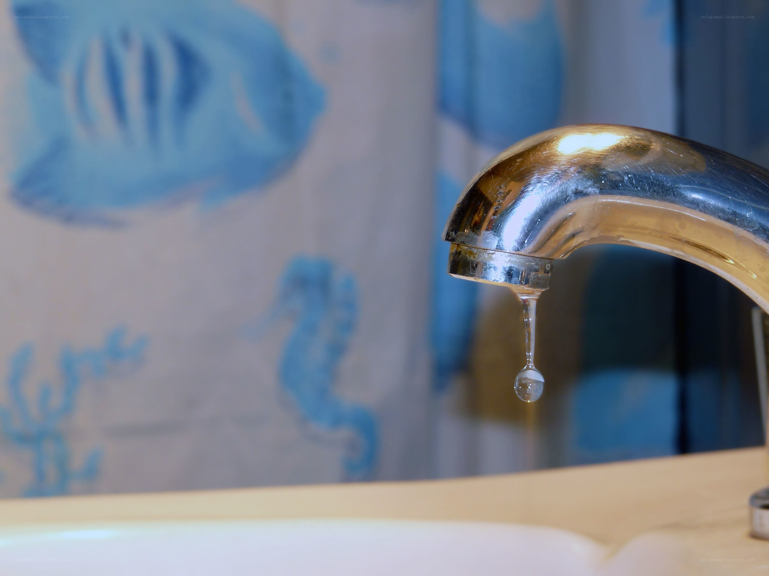 dripping faucet in bathroom
