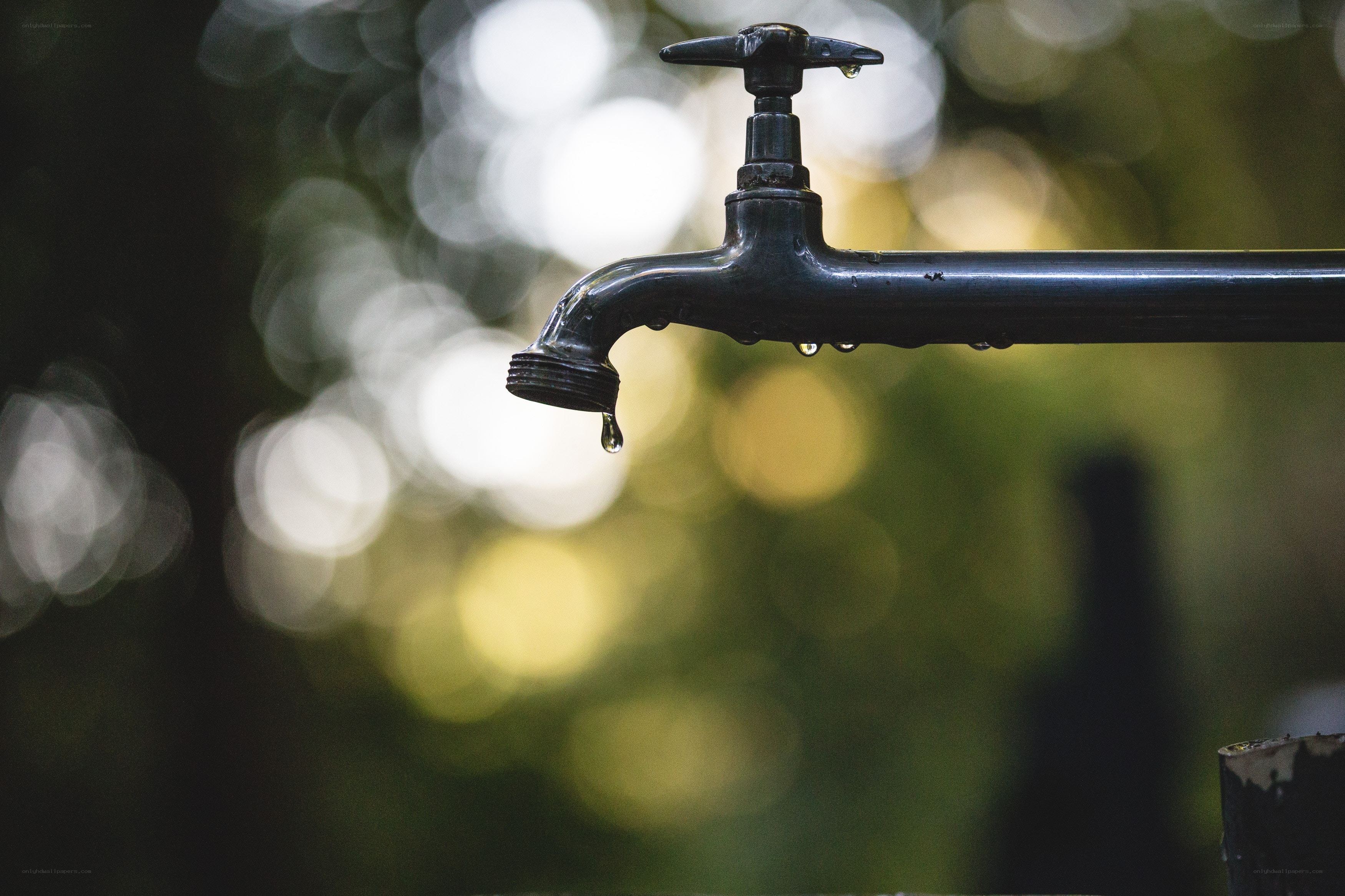 Dripping faucet outdoors
