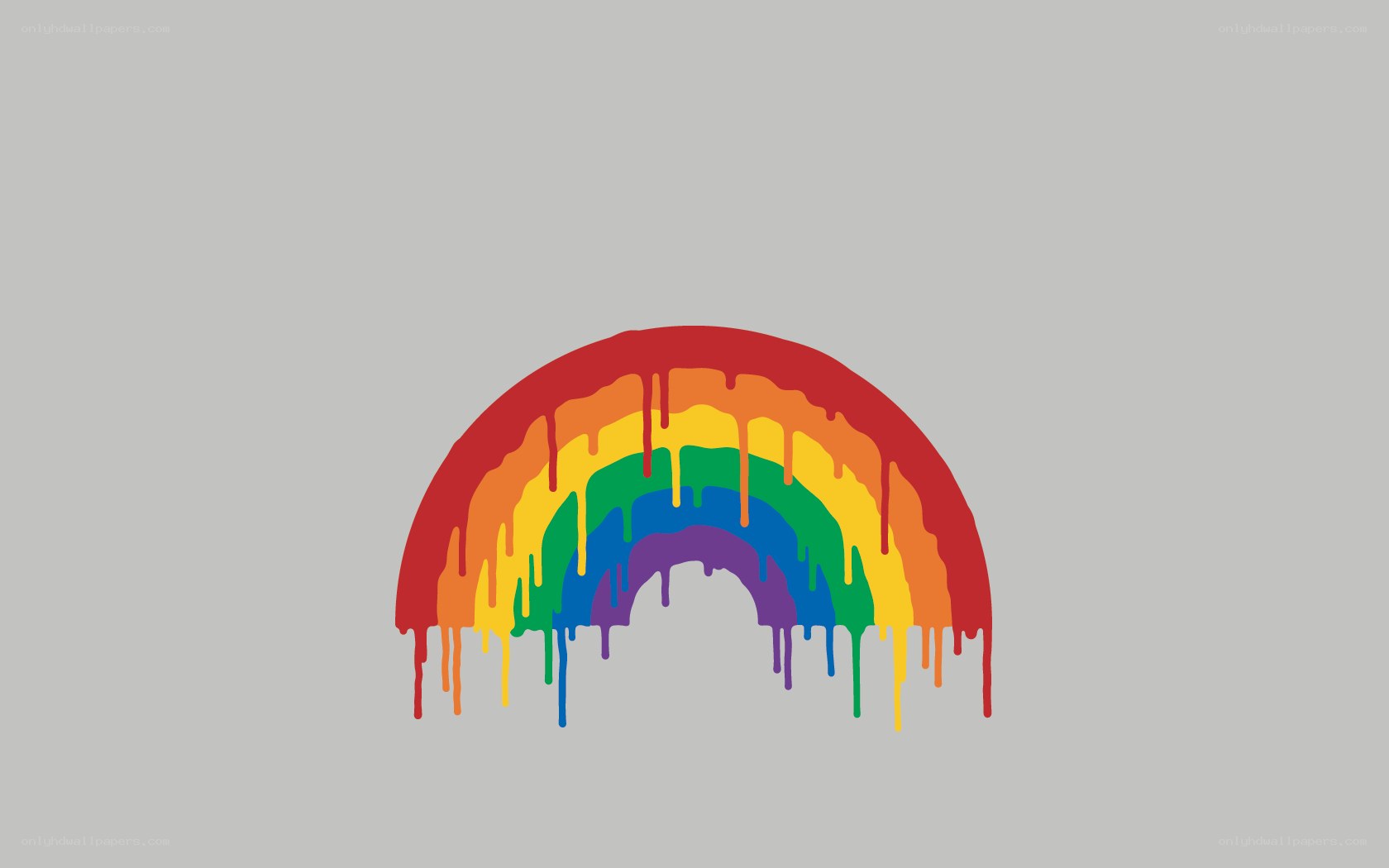 dripping rainbow graphic