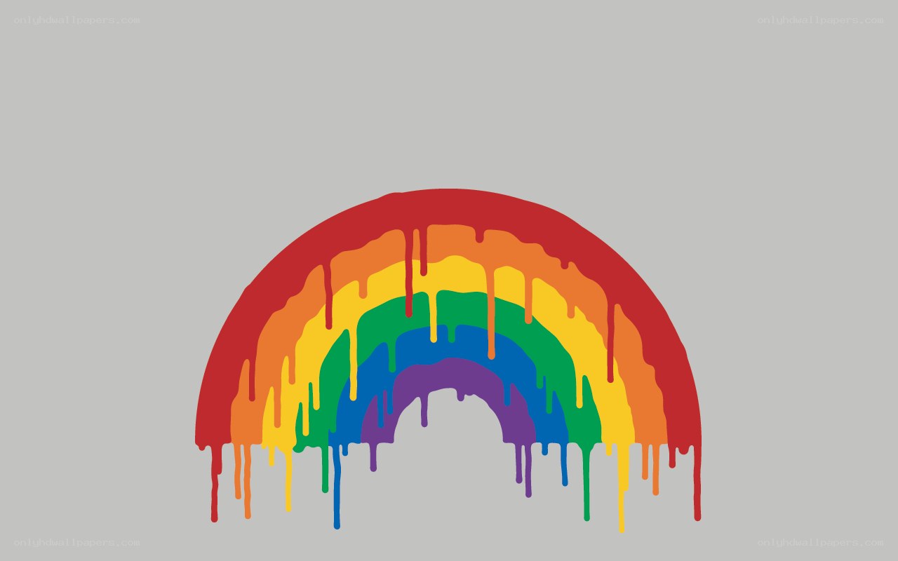 dripping rainbow illustration