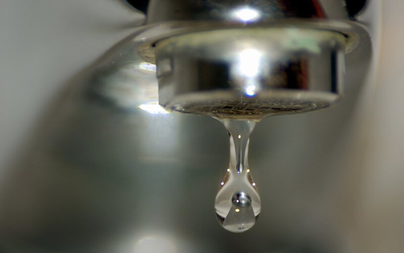 Dripping Water from Faucet