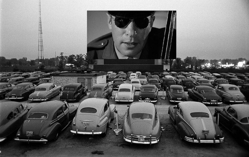 Drive-in Movie Theater — Black