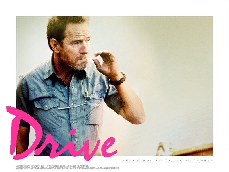 Drive movie poster with man smoking