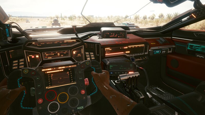 Driver's Hands in Car