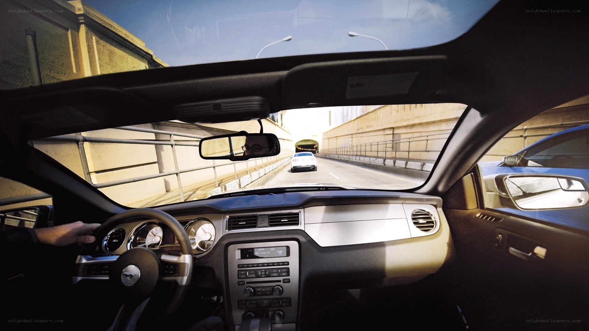 Driving in a tunnel