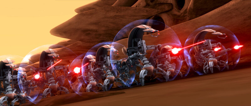 droid army in desert
