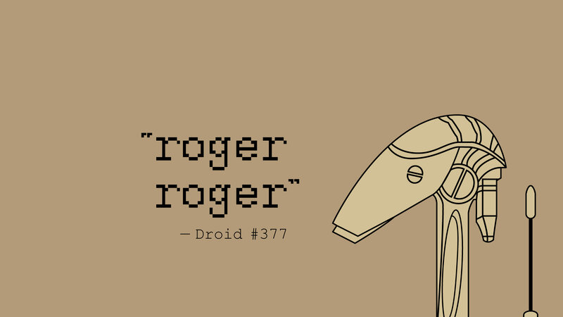 Droid Head Illustration