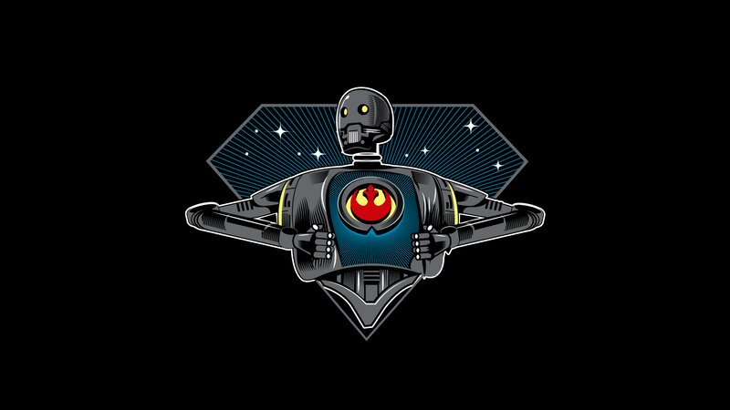 Droid with Rebel Symbol