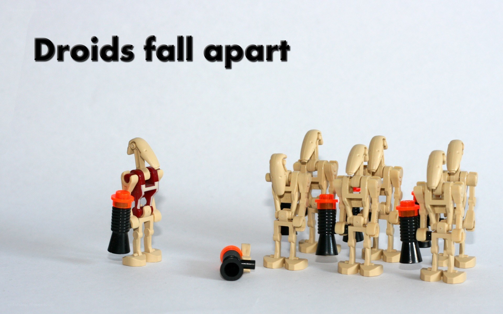 Droids fall apart