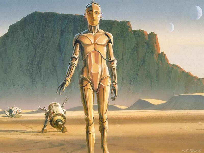 droids on a desert planet