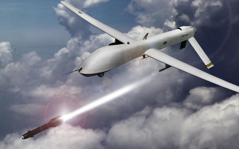 Drone Launching Missile — White