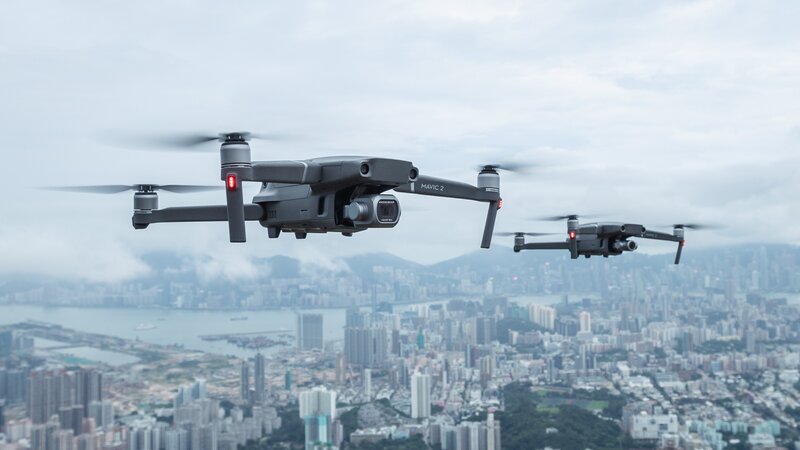 Drones over City