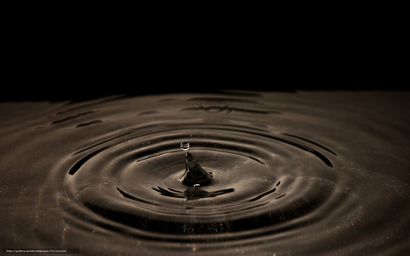 Droplet Creating Ripples — Black