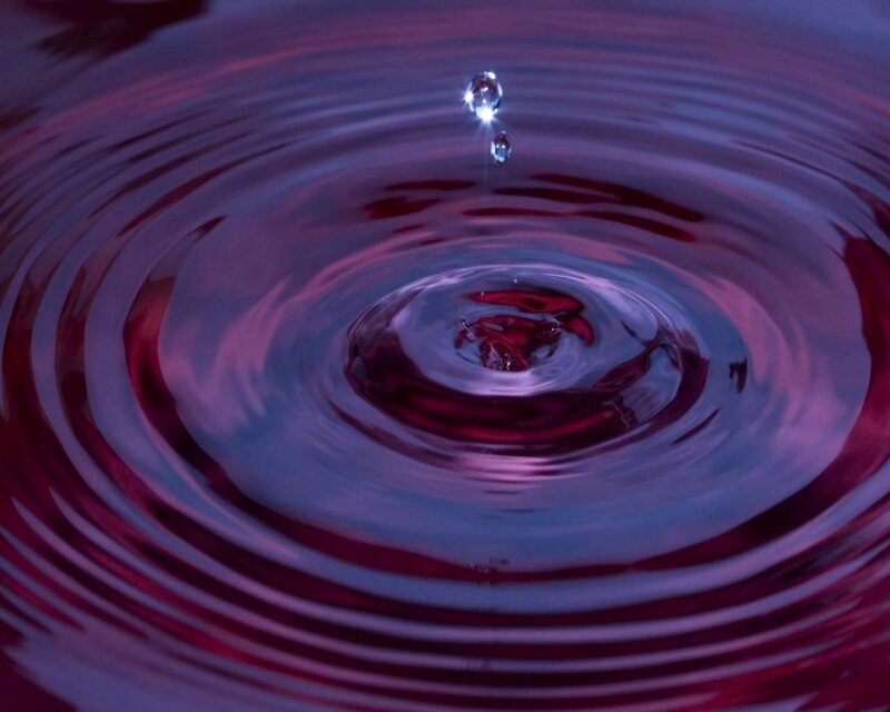 Droplet Creating Ripples — Purple