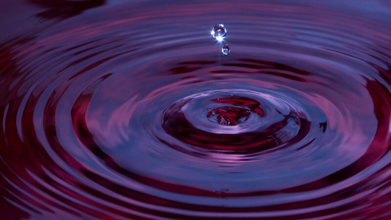 Droplet Hitting Liquid — Purple
