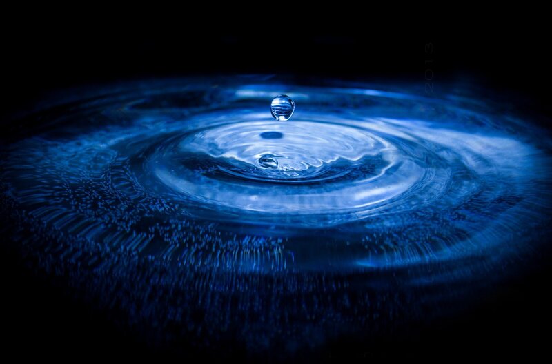 Droplet Hitting Water