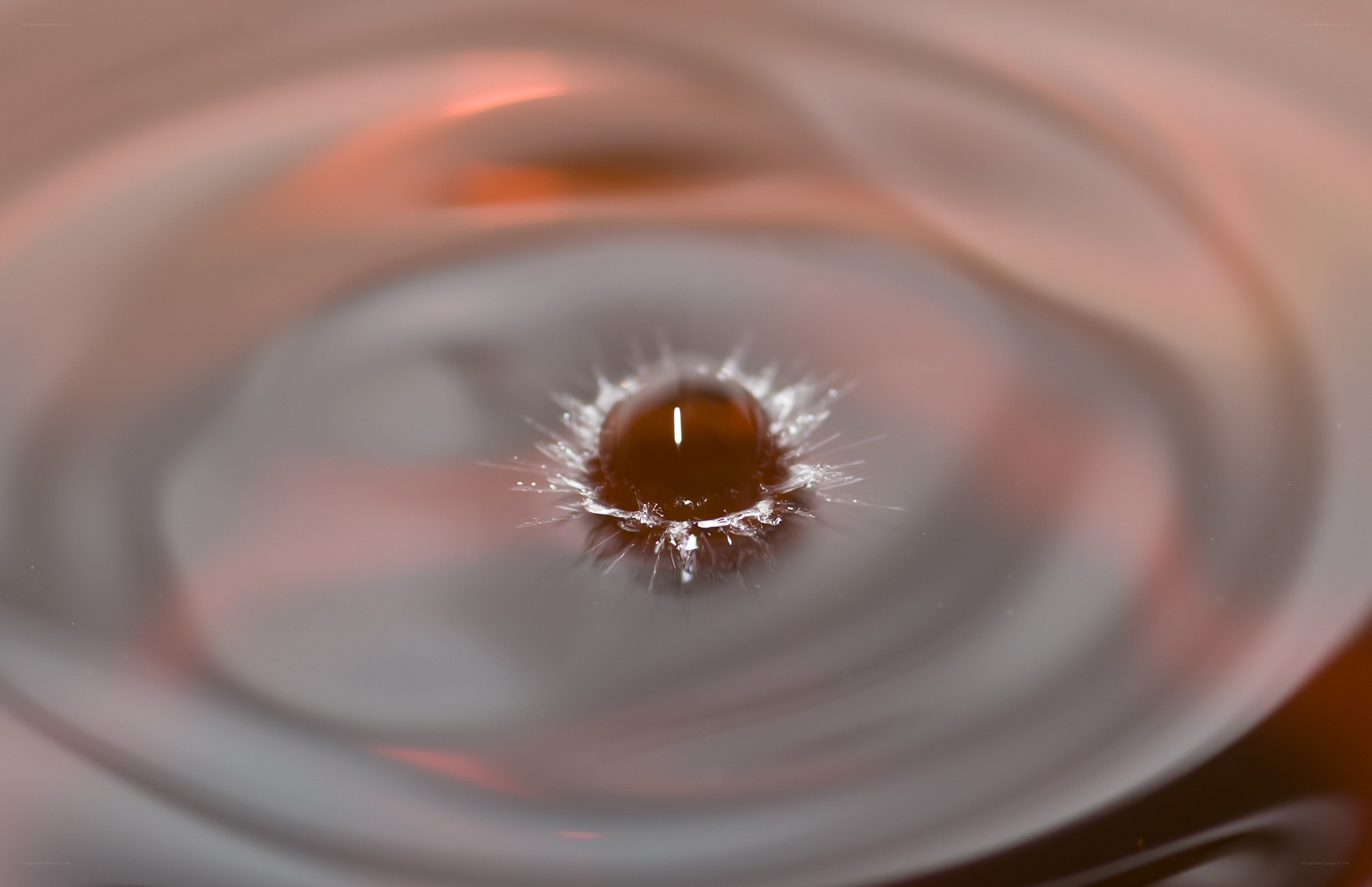 droplet impact on liquid surface