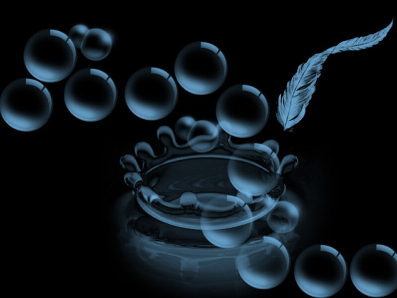 Droplet Splash with Bubbles