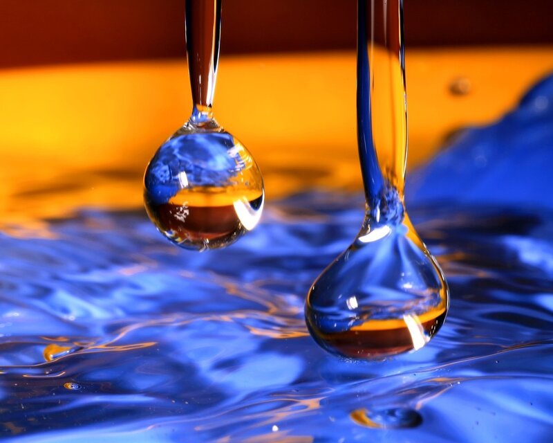 Droplets of Liquid — Blue