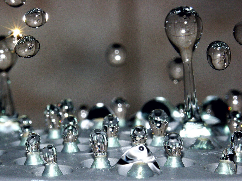 Droplets on Metal Surface