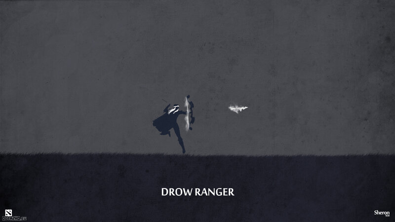 Drow Ranger character art