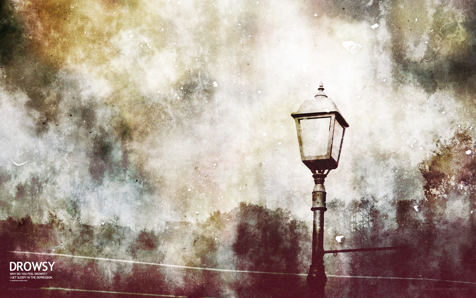 Drowsy street lamp