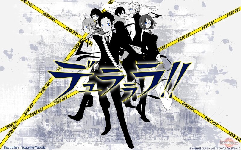 Drrr!! anime character group