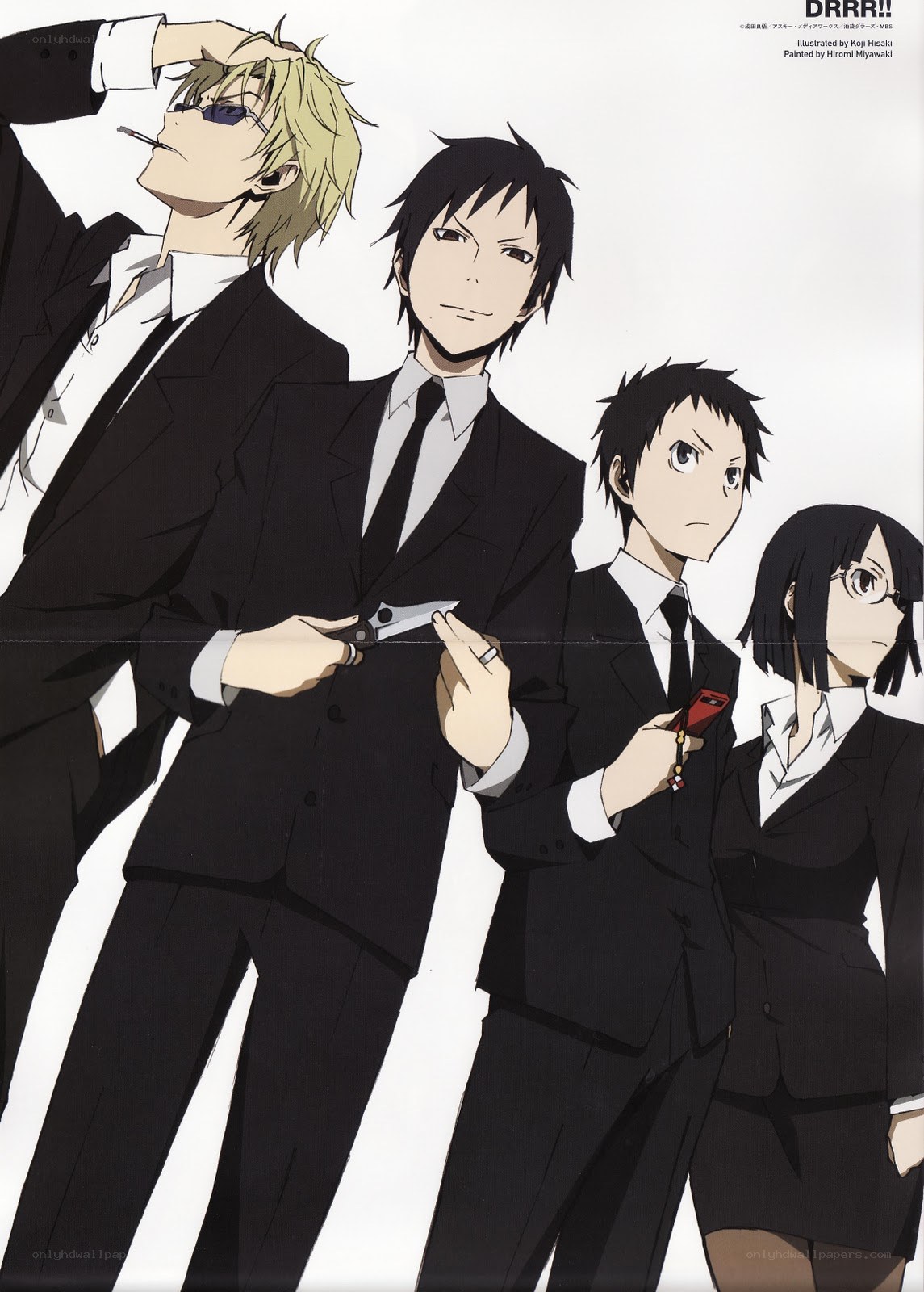 DRRR!! anime character group