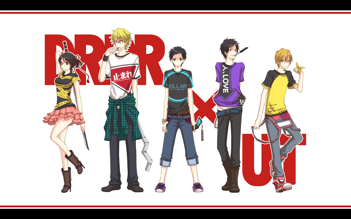DRRR x DRRR characters