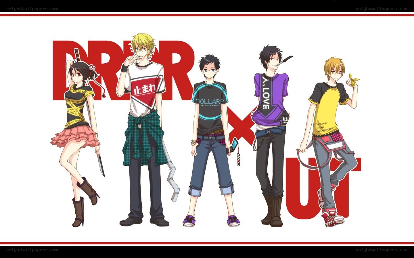 DRRR x DRRR characters